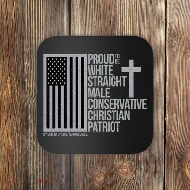 Proud Christian American Man Coaster
