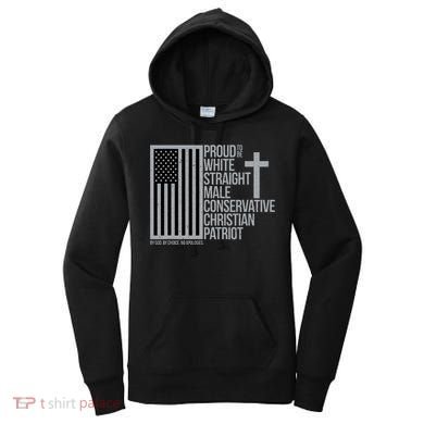 Proud Christian American Man Women's Hoodie