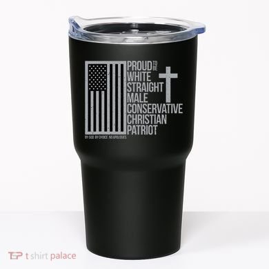 Proud Christian American Man Tumbler
