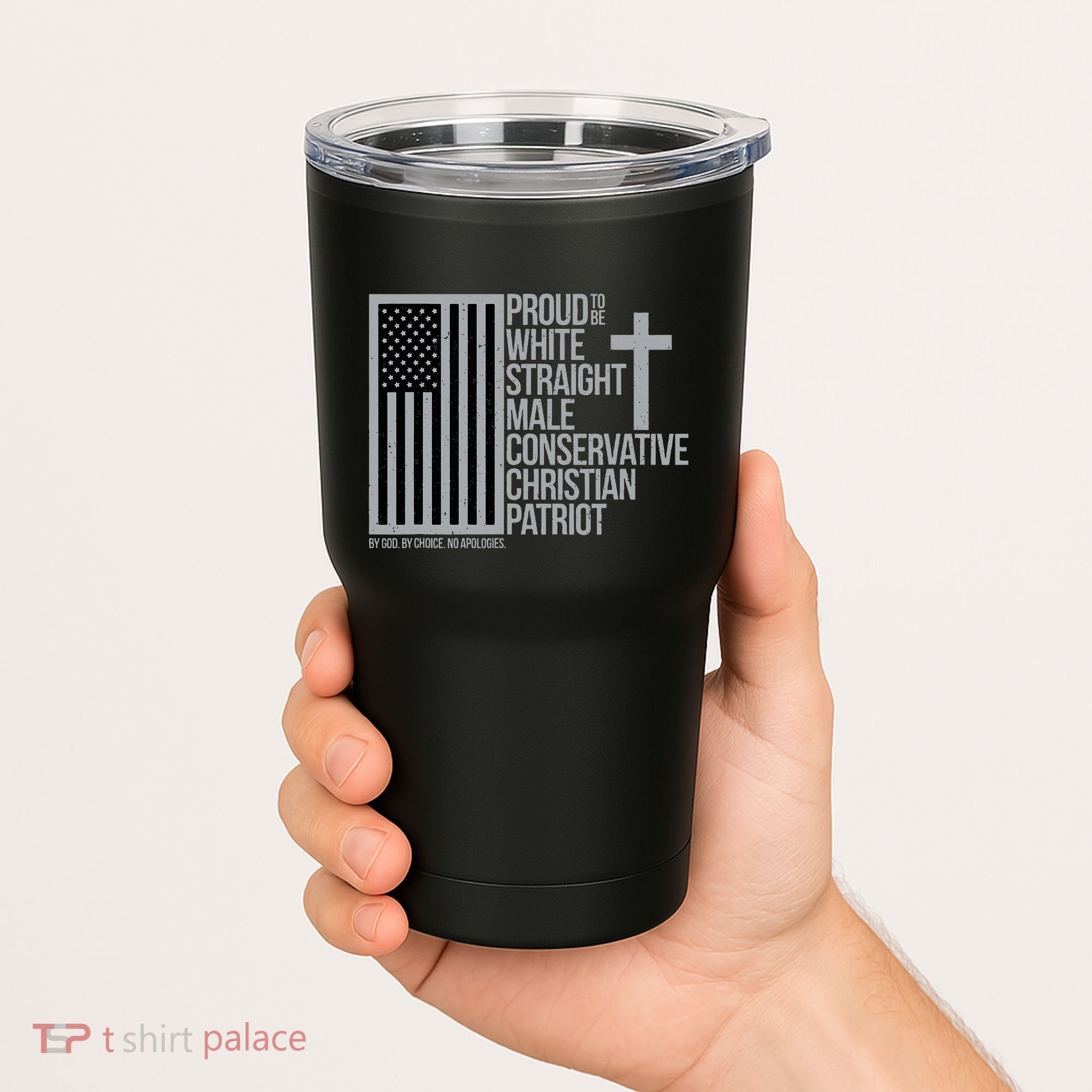 Proud Christian American Man Tumbler