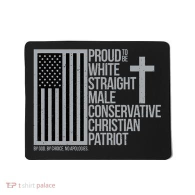 Proud Christian American Man Mousepad