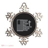 Proud Christian American Man Ornament thumb 0