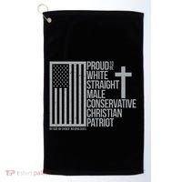 Proud Christian American Man Golf Towel thumb 0