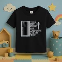 Proud Christian American Man Toddler T-Shirt thumb 3