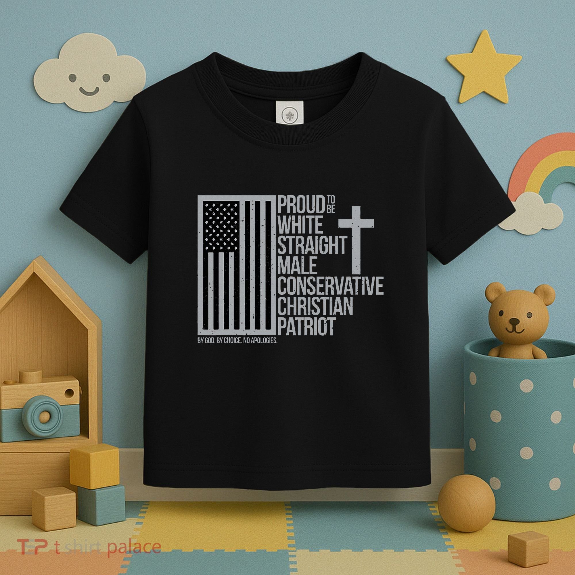 Proud Christian American Man Toddler T-Shirt