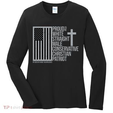 Proud Christian American Man Women's Long Sleeve Shirt