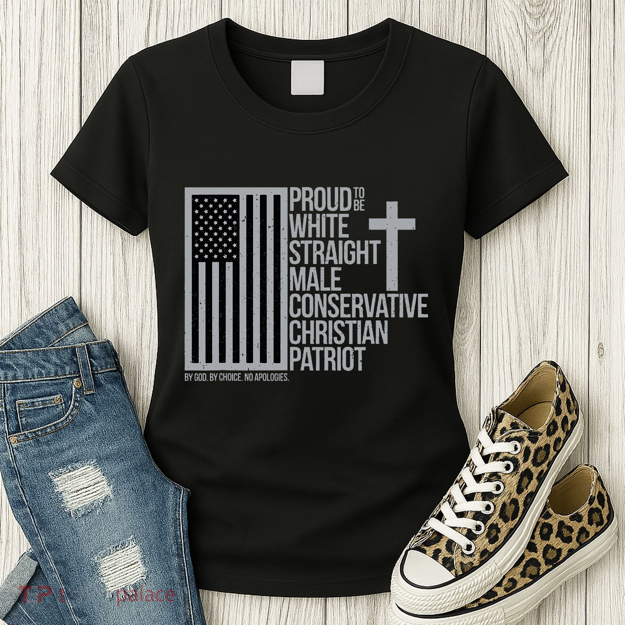 Proud Christian American Man Women's T-Shirt