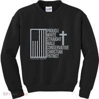 Proud Christian American Man Kids Sweatshirt thumb 0