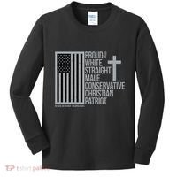 Proud Christian American Man Kids Long Sleeve Shirt thumb 0