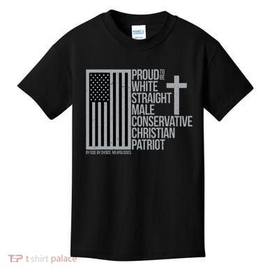 Proud Christian American Man Kids T-Shirt