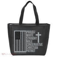 Proud Christian American Man Tote Bag thumb 0