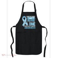 Prostate Cancer Awareness Heart To Heart Light Blue Ribbon Apron thumb 0