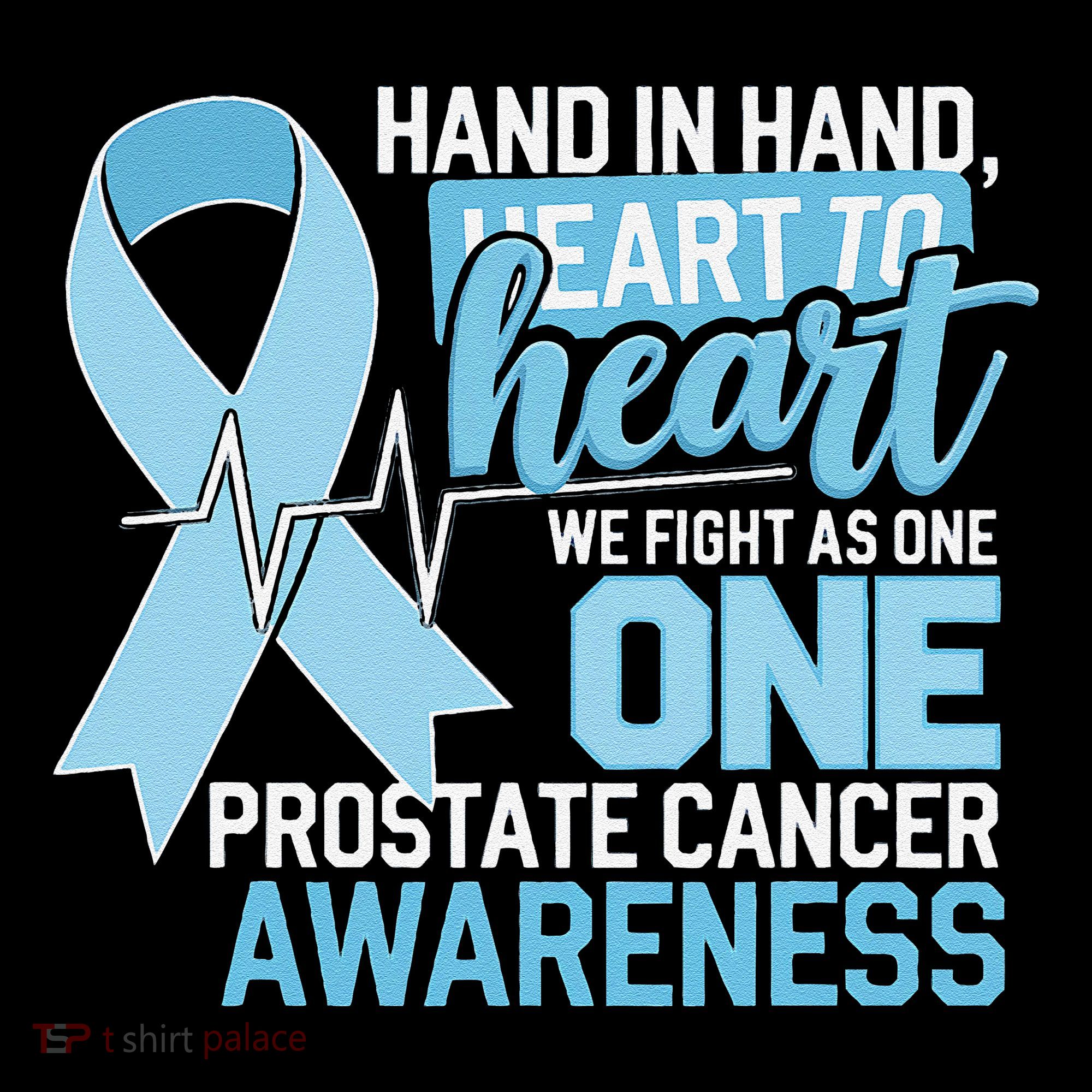 Prostate Cancer Awareness Heart To Heart Light Blue Ribbon Coffee Mug