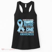 Prostate Cancer Awareness Heart To Heart Light Blue Ribbon Women's Tank Top thumb 0
