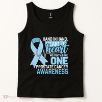 Prostate Cancer Awareness Heart To Heart Light Blue Ribbon Tank Top thumb 2