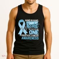 Prostate Cancer Awareness Heart To Heart Light Blue Ribbon Tank Top thumb 3