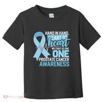 Prostate Cancer Awareness Heart To Heart Light Blue Ribbon Toddler T-Shirt thumb 0