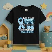 Prostate Cancer Awareness Heart To Heart Light Blue Ribbon Toddler T-Shirt thumb 3