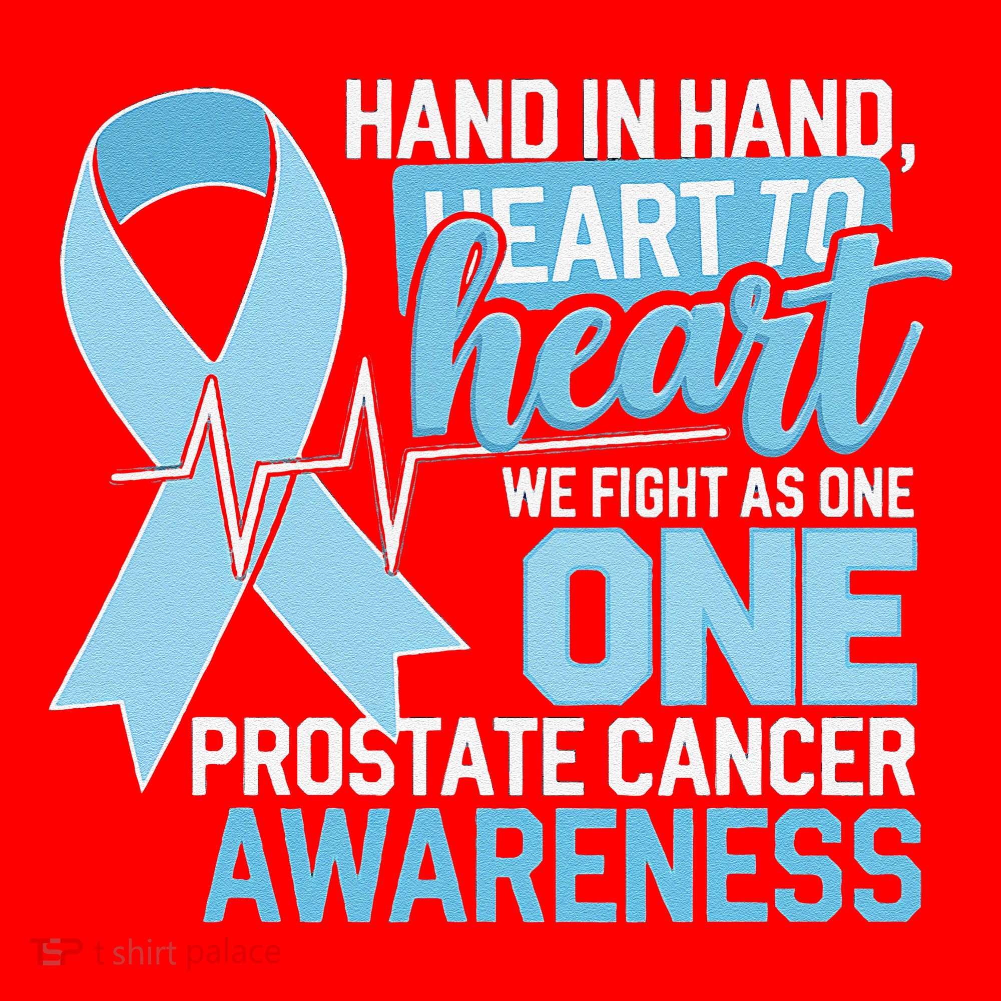 Prostate Cancer Awareness Heart To Heart Light Blue Ribbon Santa Hat