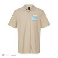 Prostate Cancer Awareness Heart To Heart Light Blue Ribbon Polo thumb 0