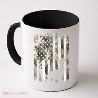 Patriotic Camo American Flag Deer Hunter Hunting Cute Gift Coffee Mug thumb 0