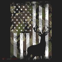 Patriotic Camo American Flag Deer Hunter Hunting Cute Gift Beanie thumb 2