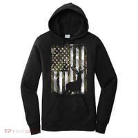Patriotic Camo American Flag Deer Hunter Hunting Cute Gift Women's Hoodie thumb 0