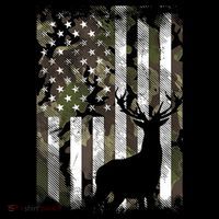 Patriotic Camo American Flag Deer Hunter Hunting Cute Gift Women's Hoodie thumb 2