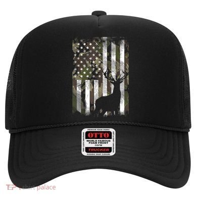 Patriotic Camo American Flag Deer Hunter Hunting Cute Gift Hat