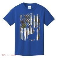 Patriotic Camo American Flag Deer Hunter Hunting Cute Gift Kids T-Shirt thumb 0