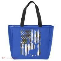 Patriotic Camo American Flag Deer Hunter Hunting Cute Gift Tote Bag thumb 0