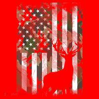 Patriotic Camo American Flag Deer Hunter Hunting Cute Gift Santa Hat thumb 1