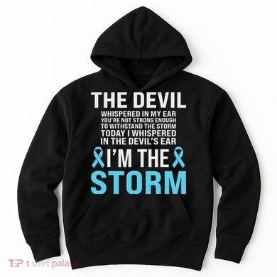 Prostate Cancer Awareness Light Blue Ribbon Dad Survivor Hoodie