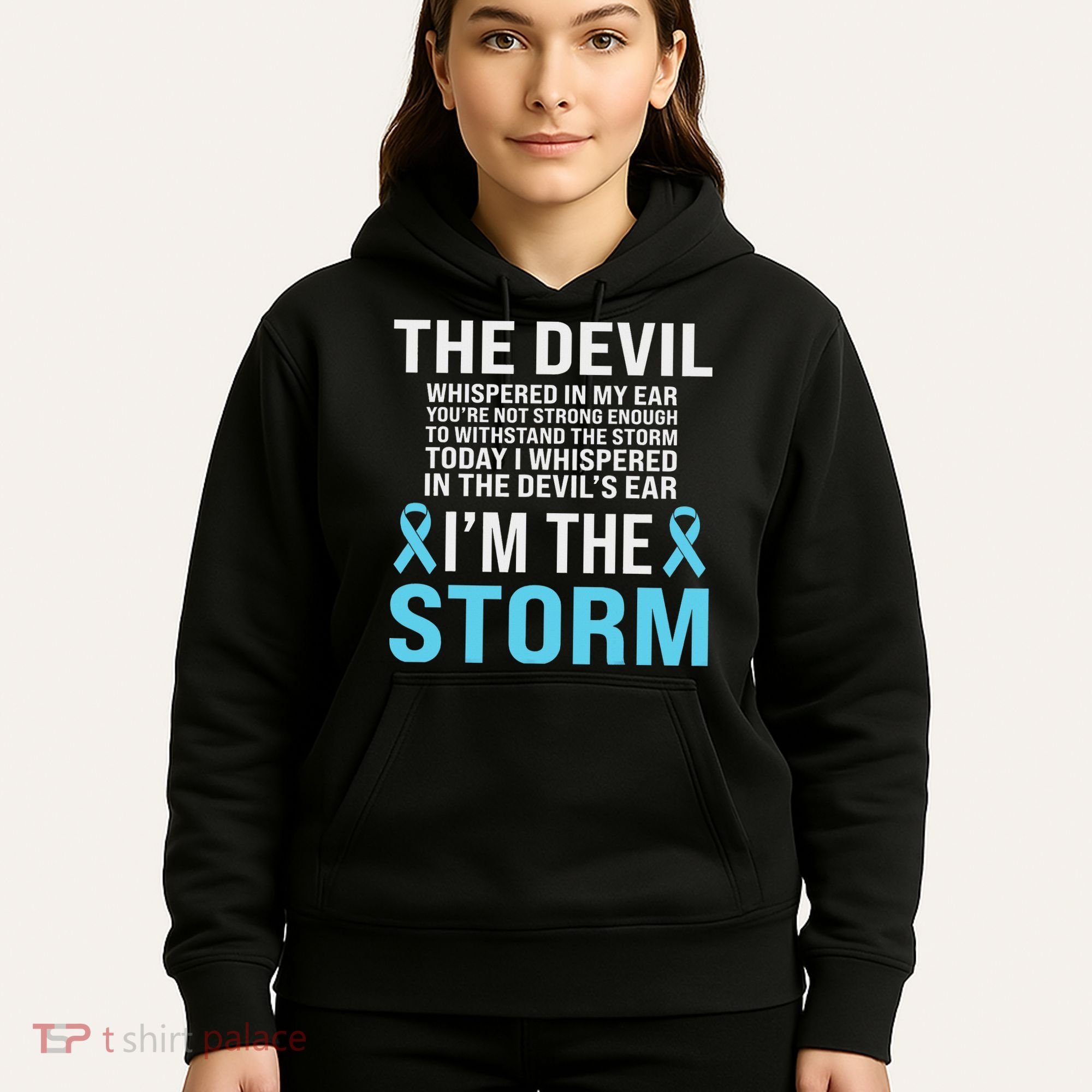 Prostate Cancer Awareness Light Blue Ribbon Dad Survivor Hoodie