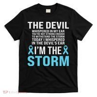 Prostate Cancer Awareness Light Blue Ribbon Dad Survivor T-Shirt thumb 0
