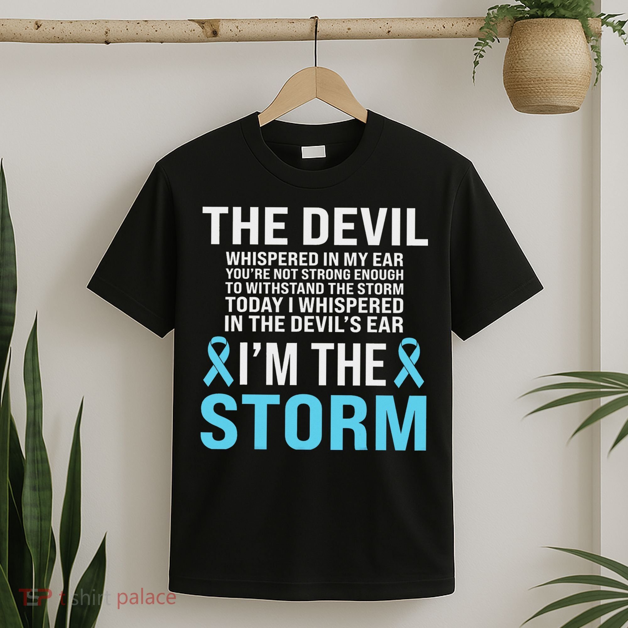 Prostate Cancer Awareness Light Blue Ribbon Dad Survivor T-Shirt
