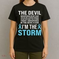 Prostate Cancer Awareness Light Blue Ribbon Dad Survivor T-Shirt thumb 4
