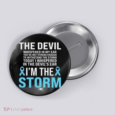Prostate Cancer Awareness Light Blue Ribbon Dad Survivor Button