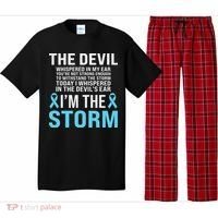 Prostate Cancer Awareness Light Blue Ribbon Dad Survivor Pajama Set thumb 0