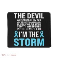 Prostate Cancer Awareness Light Blue Ribbon Dad Survivor Mousepad thumb 0