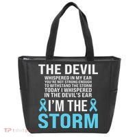 Prostate Cancer Awareness Light Blue Ribbon Dad Survivor Tote Bag thumb 0
