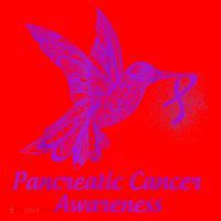 Pancreatic Cancer Awareness Hummingbird With Purple Ribbon Santa Hat thumb 1