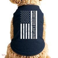 Pontoon Captain American Flag Pontooning Pontoon Boating Doggie Tank thumb 0