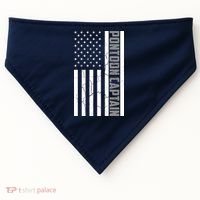 Pontoon Captain American Flag Pontooning Pontoon Boating USA-Made Doggie Bandana thumb 0