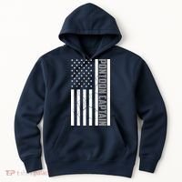 Pontoon Captain American Flag Pontooning Pontoon Boating Hoodie thumb 0