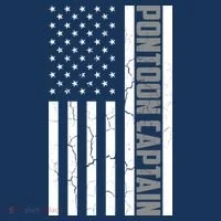 Pontoon Captain American Flag Pontooning Pontoon Boating Hoodie thumb 2