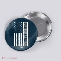 Pontoon Captain American Flag Pontooning Pontoon Boating Button thumb 0