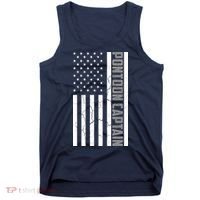 Pontoon Captain American Flag Pontooning Pontoon Boating Tank Top thumb 0
