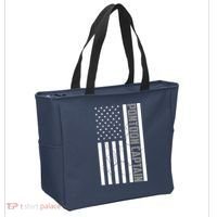 Pontoon Captain American Flag Pontooning Pontoon Boating Tote Bag thumb 2