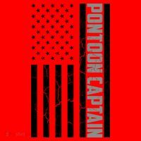 Pontoon Captain American Flag Pontooning Pontoon Boating Santa Hat thumb 1
